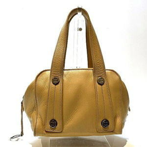CHANEL Mustard Yellow Leather Shoulder Bag